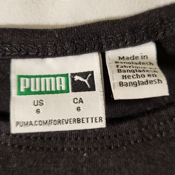 Puma Black and Pink Long Sleeve Shirt and Leggings Set - Picture 2 of 6